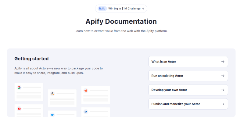 Apify documentation