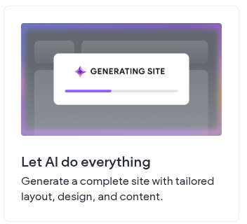 Duda Web site creating from prompts Duda Web site creating from prompts