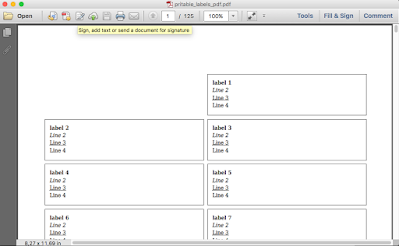 Test PDF labels generated by the PHP Print Labels to PDF package
